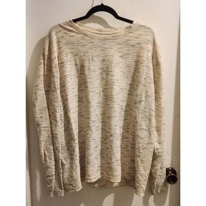 Winston Men's 2XLT Cotton‎ Blend Long Sleeve Cream Colored  Shirt